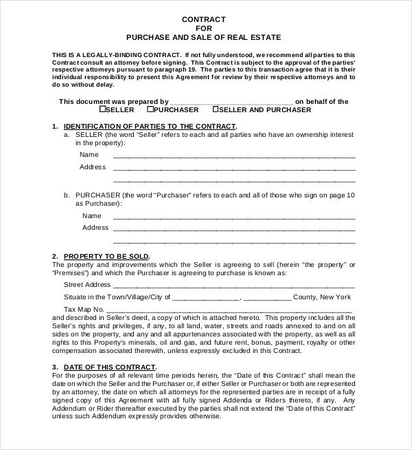 Real estate contract how to get out