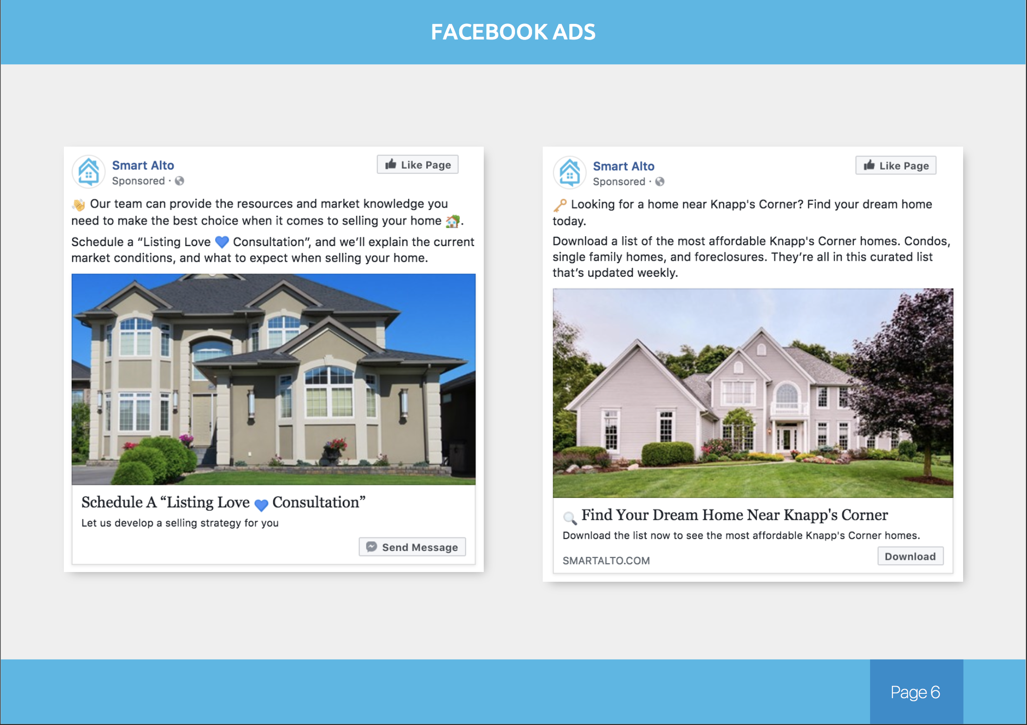 How to create facebook ads to get real estate agents as ad management clients
